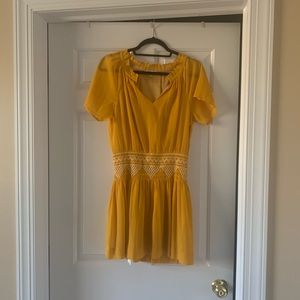 Cute yellow Madewell mini dress size 4